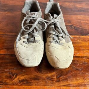 Merrell Alpine Sneaker Womens 10 Grey Tan Suede Retro‎ Low Top Shoes J002162